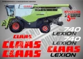 CLAAS Lexion 580 TT стикери надписи, снимка 8
