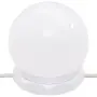 vidaXL Тоалетка с LED лампи, сив сонома, 96x40x142 см, снимка 9