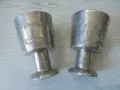 № 8765  две стари метални / калаени чаши SKURDAL PEWTER, снимка 1