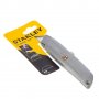 Нож Stanley макетен метален с трапецовидно прибиращо се острие 155х19 мм, снимка 3
