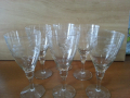 Ретро стъклени чаши гравирани , снимка 9