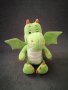 Kinder плюшена играчка дракон в зелен цвят