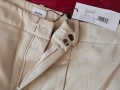 Кожен бежов дамски панталон, снимка 3