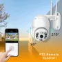 WiFi безжична IP камера 5MP FULL-HD 1080P с нощно виждане 360, снимка 3