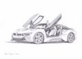 Рисунка на BMW i8., снимка 2