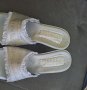 Дамски чехли сребристи №38 нови, снимка 3