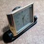 съветски механичен настолен часовник с позлата, снимка 1 - Колекции - 39350459
