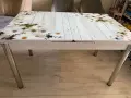 Столове 4 броя комплект и стъклена маса, снимка 1