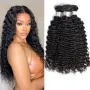 Комплект естествена бразилска коса PERISMODA Deep Wave, 41/46/51 см, снимка 1