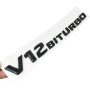 Емблема/Надпис V12 biturbo черна Мат - 27233, снимка 2