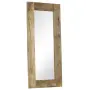 vidaXL Огледало, мангово дърво масив, 50x110 см, снимка 9
