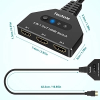 Techole 3-портов 4К HDMI сплитер, 3xHDMI(f)- HDMI(m), 3 входа-1изход, в  Кабели и адаптери в гр. Димитровград - ID36063171 — Bazar.bg