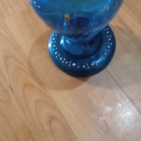 стара синя ваза за цветя, снимка 4 - Вази - 42525855