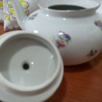 Стар български порцелан сип чайник, снимка 7 - Антикварни и старинни предмети - 41500385