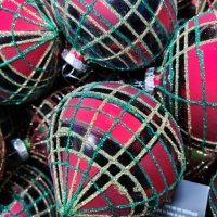 Стъклени топки 8см диаметър Коледа декорация , снимка 2 - Декорация за дома - 38647524