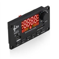 МП 3 плеър аудио модул за вграждане KEBIDU 2 x 50W Bluetooth 5.0, DC 7V-22V, 1A-4A, папки, Фм, AUX, , снимка 9 - Аудиосистеми - 40549908