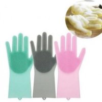  ❌️ Домакински ръкавици за миене на съдове със силиконови ресни на дланите, снимка 4 - Други - 40890158