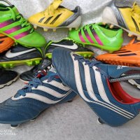 adidas® original, КАТО НОВИ, N- 33 - 34, сини футболни обувки бутонки, калеври,вратарски бутонки, GO, снимка 3 - Детски маратонки - 39723760