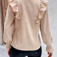 Модна дамска блуза с дълъг ръкав - 023, снимка 2 - Блузи с дълъг ръкав и пуловери - 42012993