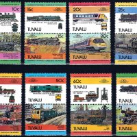 Тувалу 1984 - Leaders of the World 2 локомотиви  MNH, снимка 1 - Филателия - 42351032