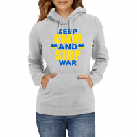 Дамски Суитчър/Суитшърт Keep Calm And Stop War 2,подкрепям Укркайна,, снимка 1 - Суичъри - 36229314