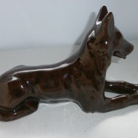 стара керамична  фигура  - куче, снимка 6 - Декорация за дома - 42642542