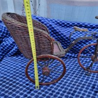 Антикварен велосипед рикша за кукли, снимка 8 - Колекции - 39105733