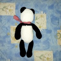 Плетена играчка Панда , снимка 4 - Плюшени играчки - 41383144