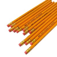 3933 Комплект графитни моливи HB с гумичка, Ненаострени, 12 броя, снимка 2 - Ученически пособия, канцеларски материали - 41897480