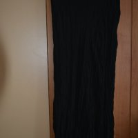 Черна шифонена пролетно - есенна пола, снимка 2 - Поли - 42258977