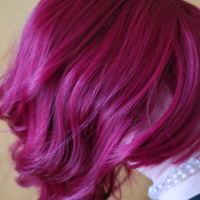 Дамска червена перука , снимка 3 - Продукти за коса - 44515872