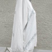 3XL Нова  блуза в бяло и сиво , снимка 3 - Блузи с дълъг ръкав и пуловери - 40629911