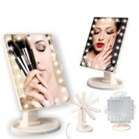 Светещо Лед Огледало Large Led Mirror 22 LED светлини, снимка 13 - Козметика за лице - 23555731