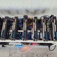 Mining Rig Sapphire Nitro + RX 580 Special Edition 8GB H110 PRO BTC - 9100, снимка 3 - Работни компютри - 35852747