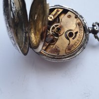 Джобен сребърен османски часовник telescope, снимка 5 - Антикварни и старинни предмети - 41400570