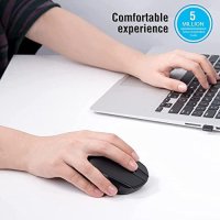 Нова Безжична мишка за лаптоп 2.4gh/USB применик за PC Mac,Chromebook,MacBook, снимка 7 - Клавиатури и мишки - 41139945