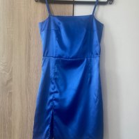Нова сатенена рокля с цепка, снимка 1 - Рокли - 41311636