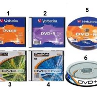  DVD, R и RW, Verbatim и OMEGA, кутийка и индивидуални , снимка 1 - DVD дискове - 36368477