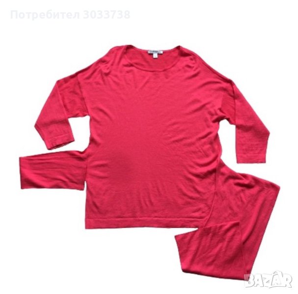 Autumn Cashmere розова плетена блуза с колан Размер: L, снимка 1