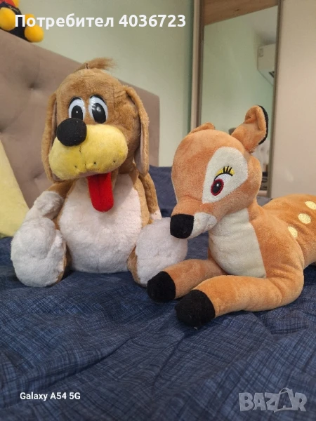 Плюшено куче и плюшено Бамби, снимка 1