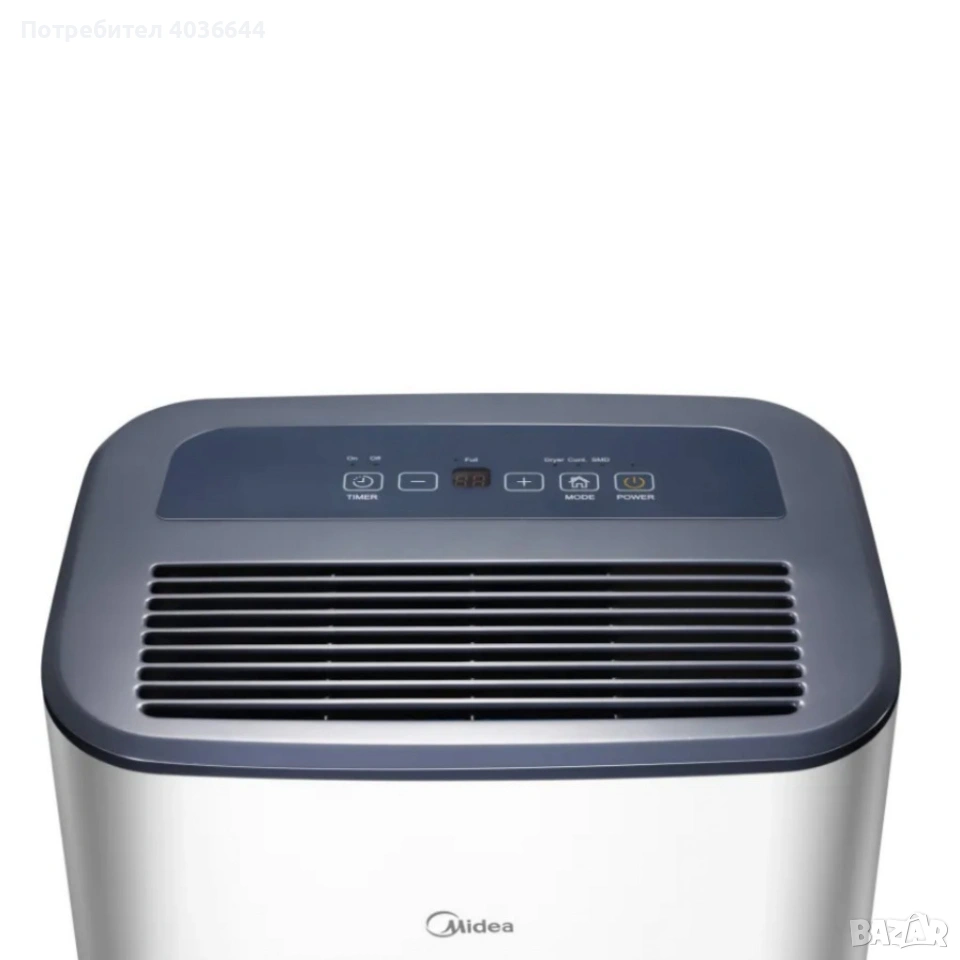 Влагоуловител Midea DF-20DEN7-WF – 20 л/24 ч, Smart Wi-Fi, за до 100 m³ (40 m²), R290, снимка 1