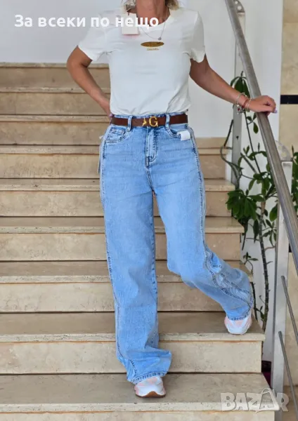 Дамски Сини Меки И Еластични Летни Дънки Код VL-80, снимка 1