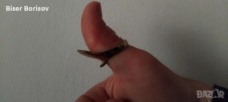 Метален Пръстен за Палец Стрелба с Лък, снимка 1