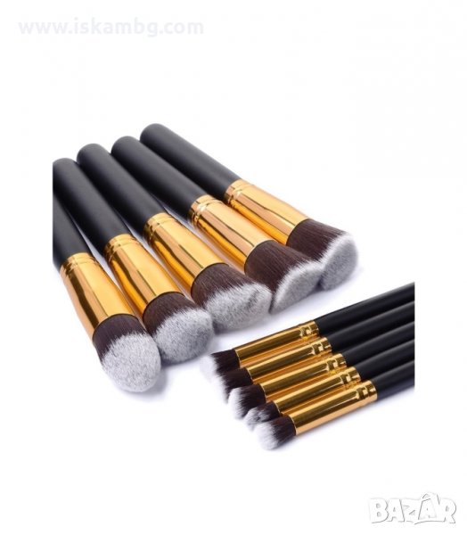 ПРОФЕСИОНАЛЕН КОМПЛЕКТ ОТ 10 БР. ЧЕТКИ ЗА ГРИМИРАНЕ - КОД 1573 , снимка 1