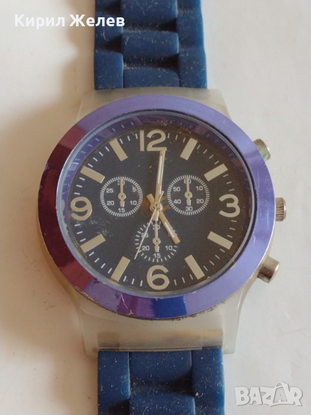 Модерен мъжки часовник с силиконова каишка много красив стилен дизайн - 3256, снимка 1
