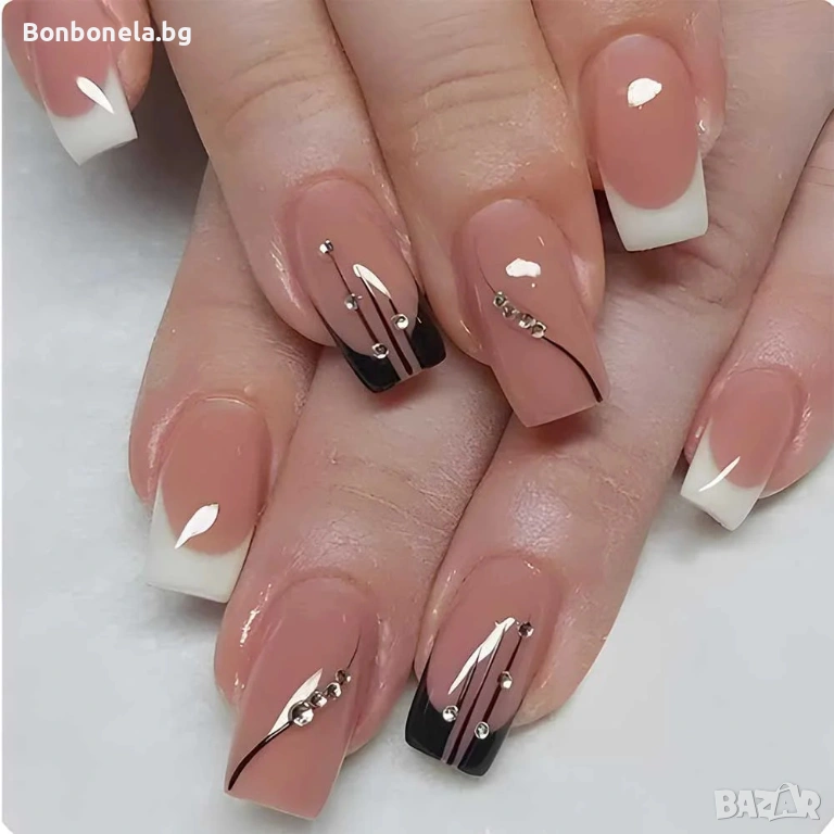 Самозалепващи изкуствени нокти Press On Nails, снимка 1