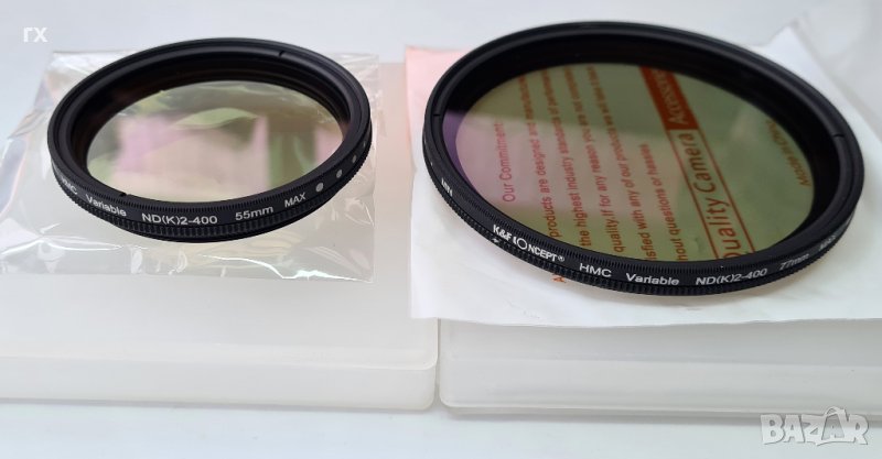 55, 58  K&F Concept Variable ND 2-400, CPL, снимка 1