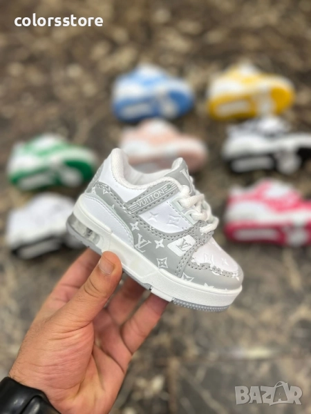 Детски маратонки Louis Vuitton-бяло и сиво/BR165p, снимка 1