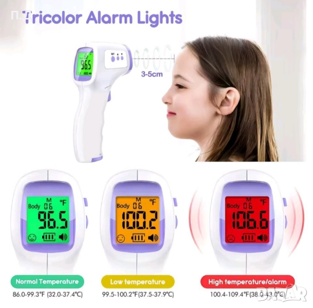 ЕЛЕКТРОНЕН ТЕРМОТЕТЪР С ИНФРАРЕД , снимка 1