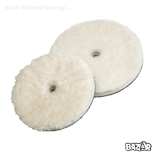 Комбиниран пад от вълна и пяна за обработка на силно износен лак - Koch Chemie Lambswool pad short , снимка 1
